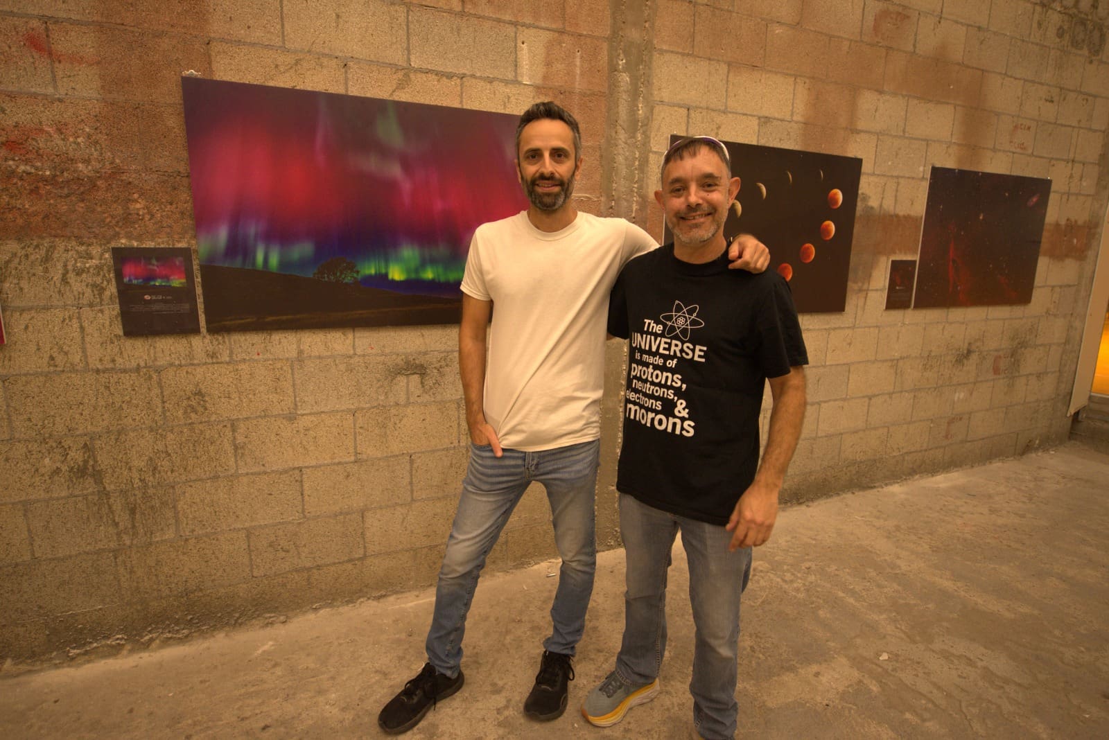 אני וגיא מהמרכז האסטרונומי