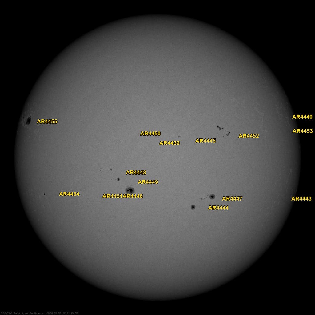 HMI Intensitygram with AR annotations 2026-05-28